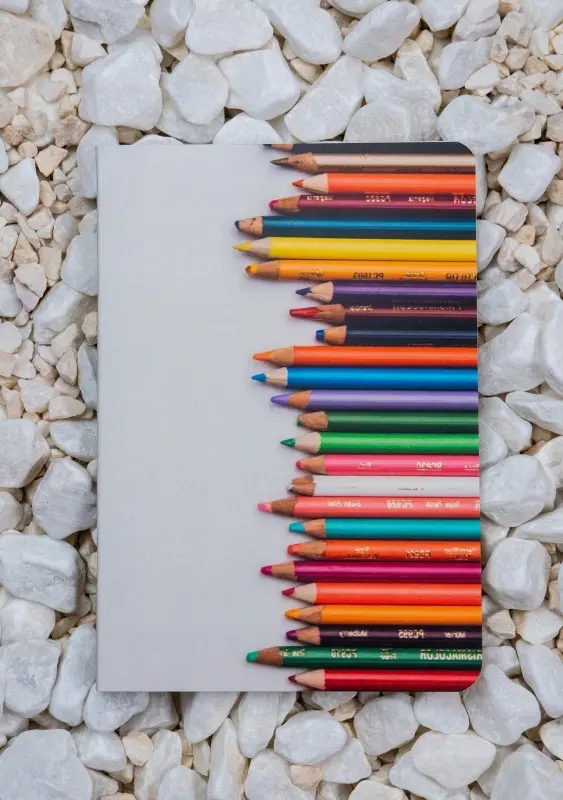 Roca stone paper notebook - A6 - Pencils
